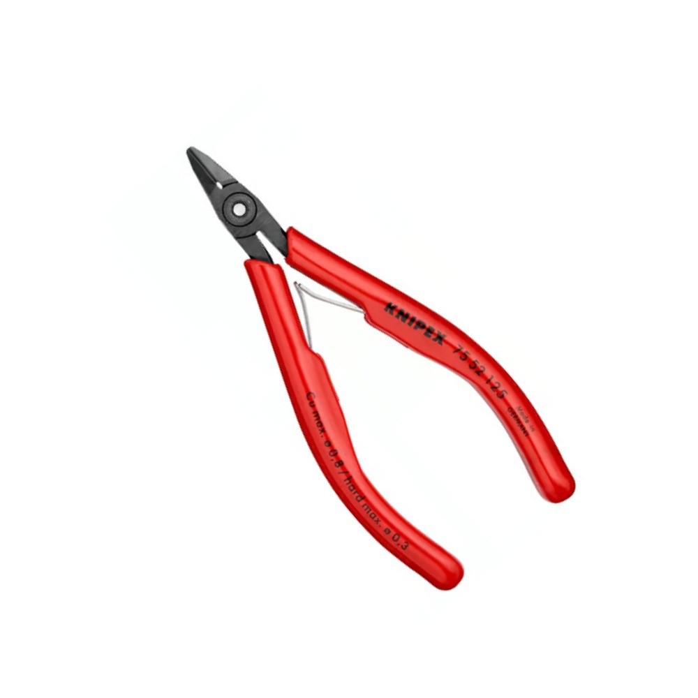 คีมตัดปากเฉียงอิเล็กทรอนิกส์ KNIPEX 75 52 125 ขนาด 125 มม 