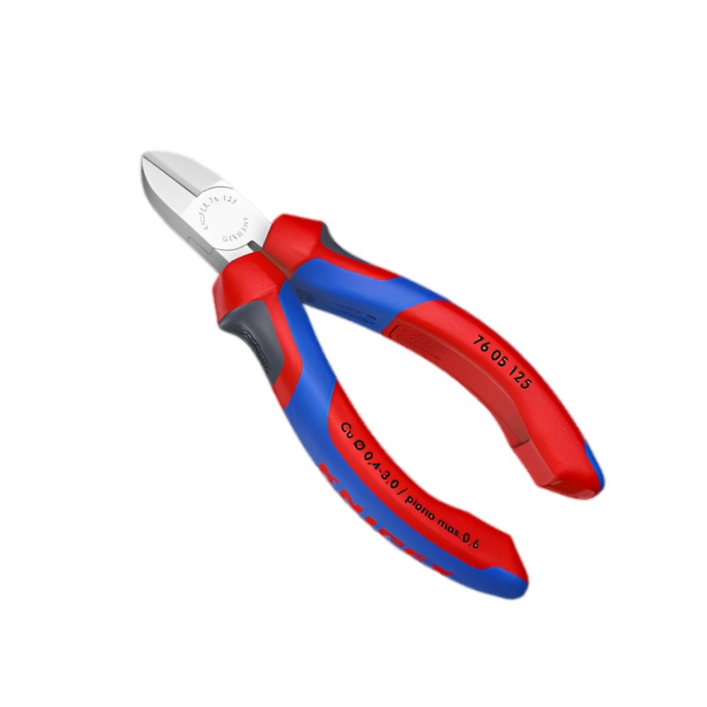คีมตัดปากเฉียงสำหรับช่างไฟฟ้าเครื่องกล KNIPEX 76 05 125 ขนาด 125 มม 