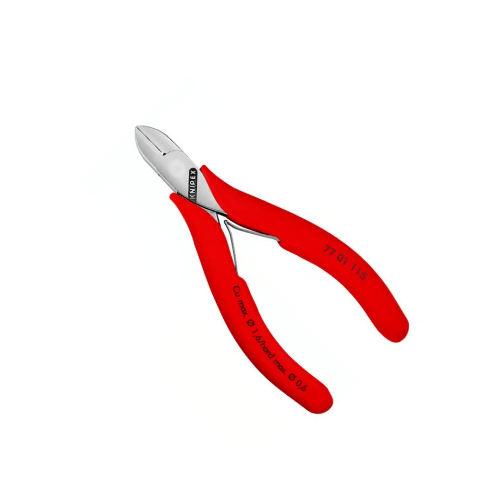 คีมตัดปากเฉียงอิเล็กทรอนิกส์ KNIPEX 77 01 115 ขนาด 115 มม 