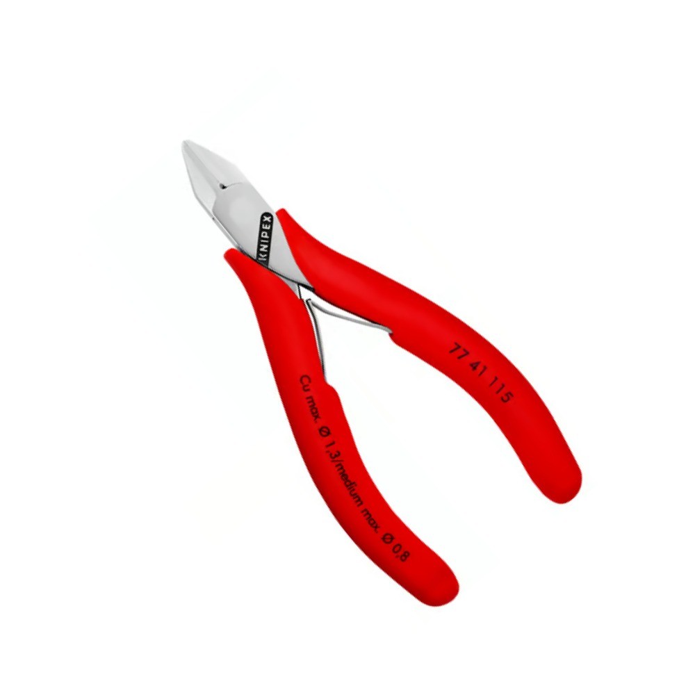 คีมตัดปากเฉียงอิเล็กทรอนิกส์ KNIPEX 77 41 115 ขนาด 115 มม 