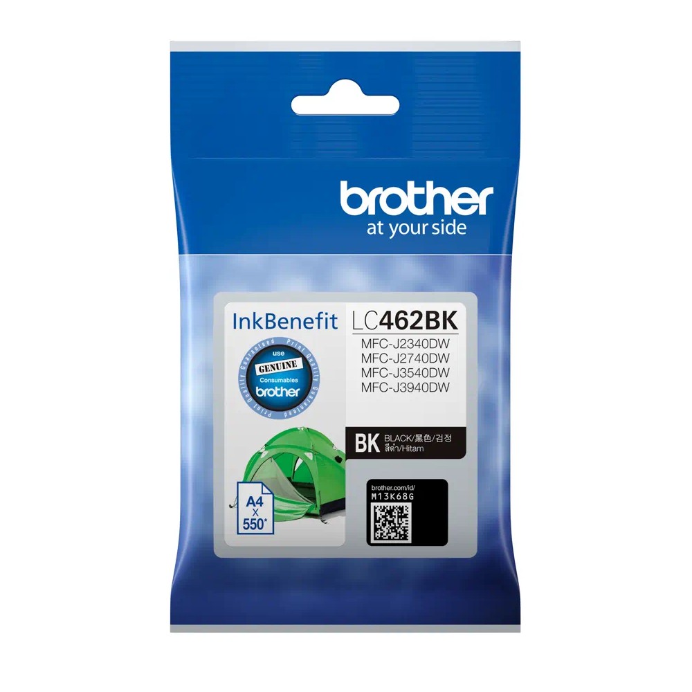 ตลับหมึก Brother LC 462BK สำหรับเครื่องอิงค์เจ็ท MFC J สีดำ