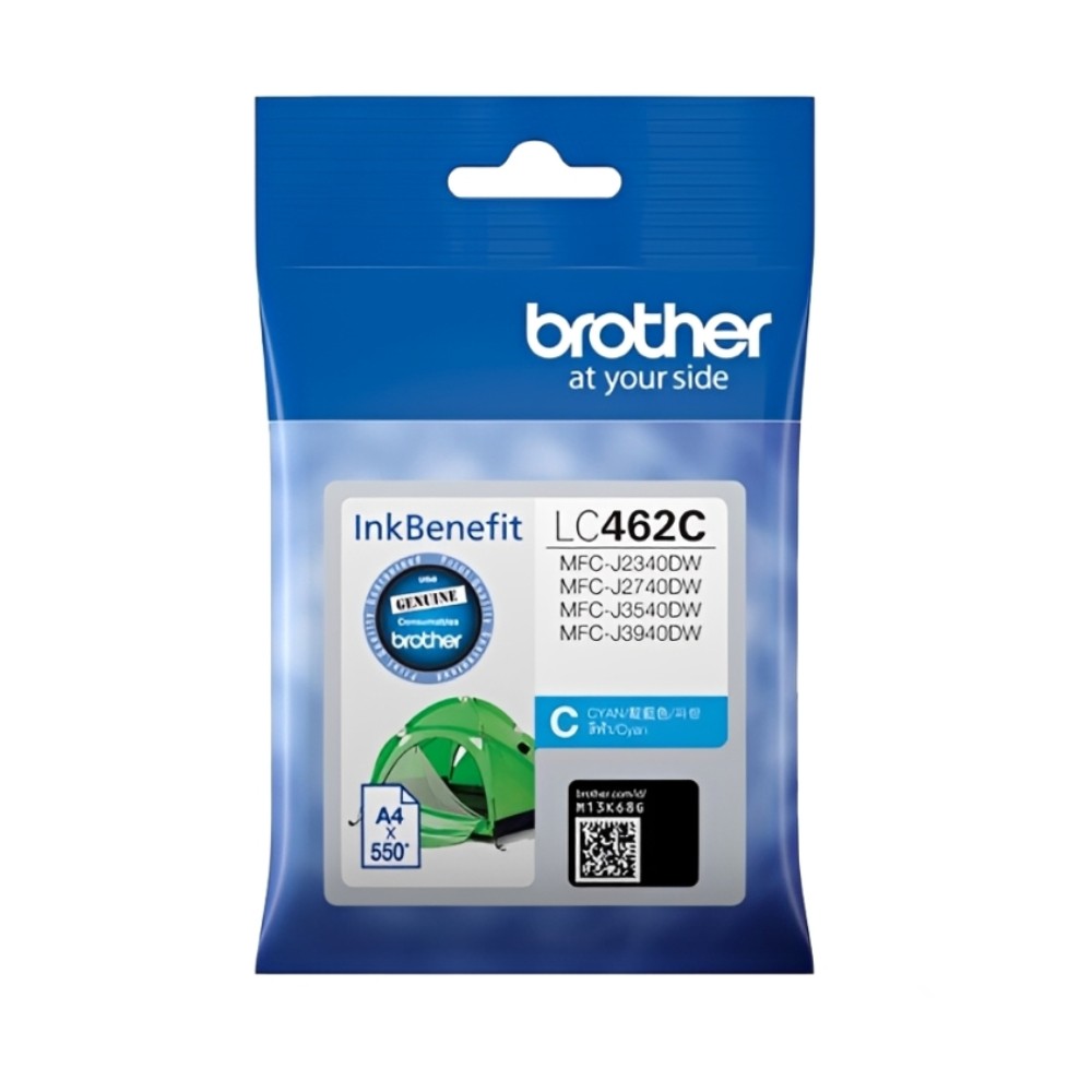 ตลับหมึก Brother LC 462C สำหรับเครื่องอิงค์เจ็ท MFC J สีฟ้า