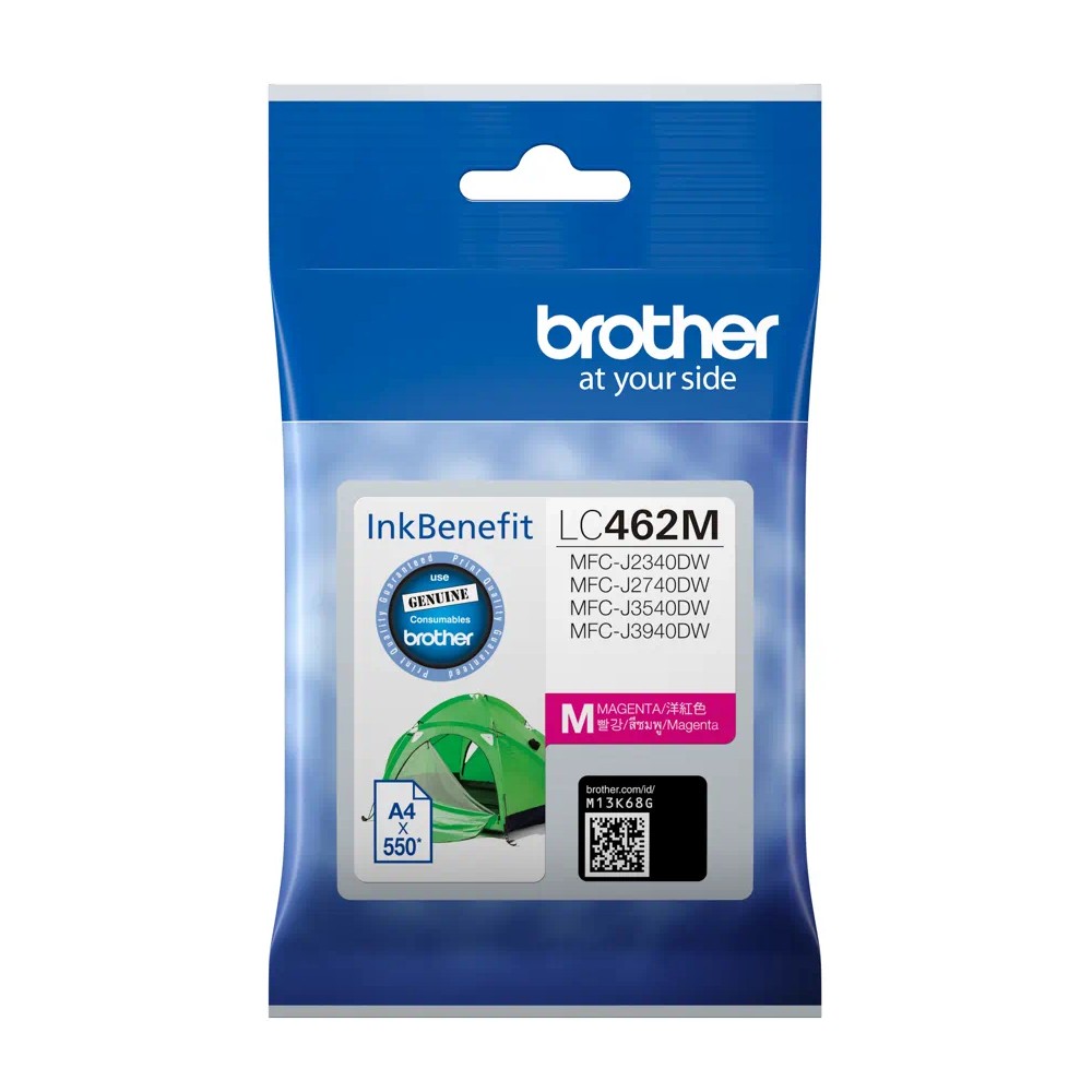 ตลับหมึก Brother LC 462M สำหรับเครื่องอิงค์เจ็ท MFC J สีชมพู
