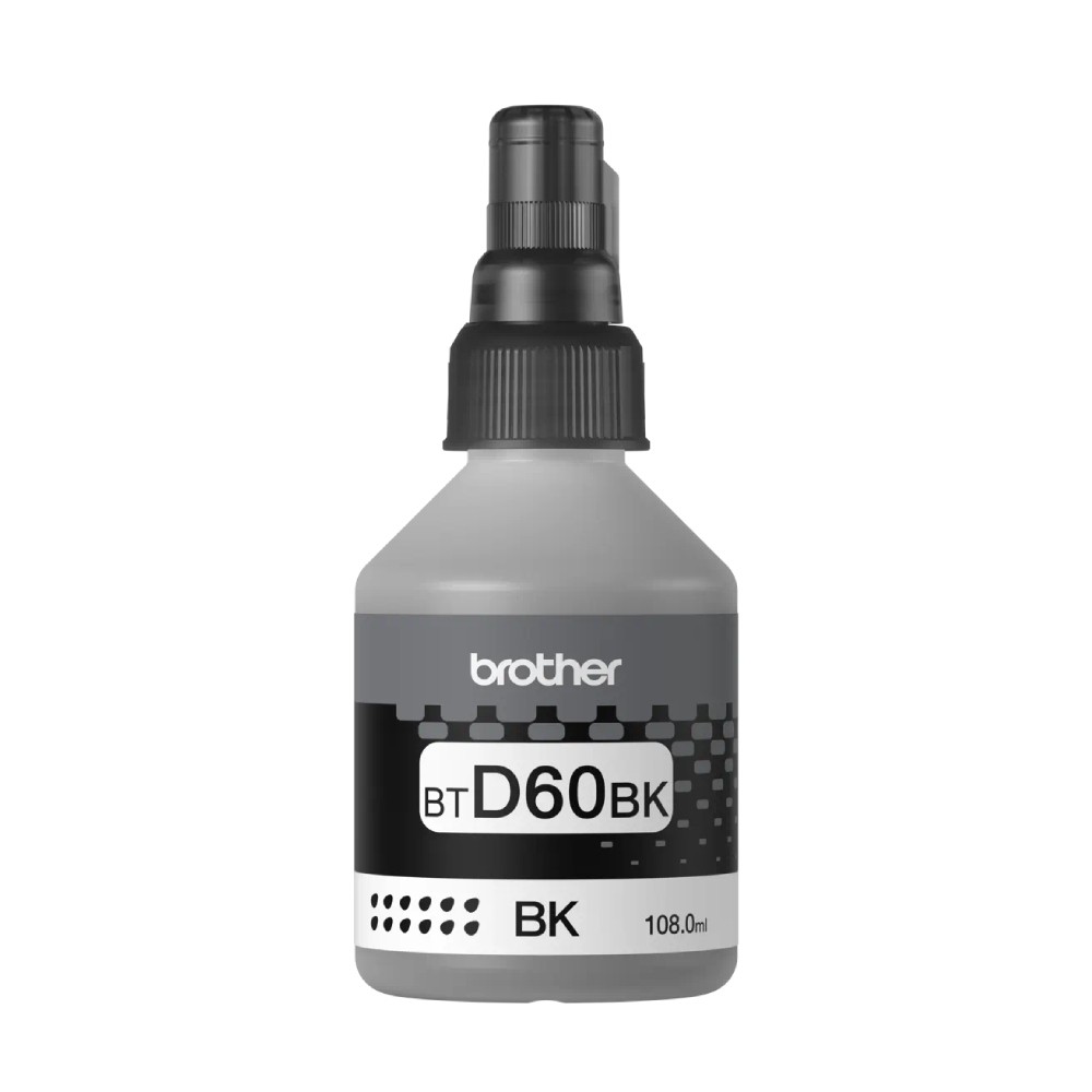 หมึกเติม Brother BT D60BK สำหรับเครื่องอิงค์เจ็ท สีดำ