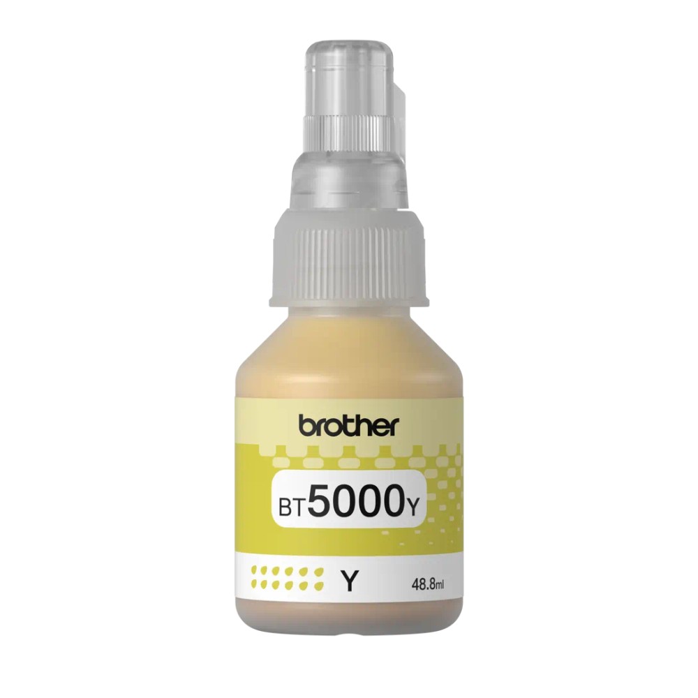 หมึกเติม Brother BT 5000Y สำหรับเครื่องอิงค์เจ็ท สีเหลือง