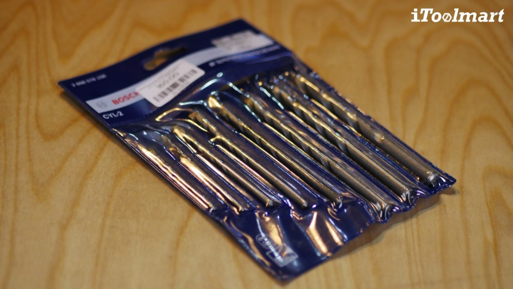 ดอกสว่านเจาะปูน BOSCH CYL-2 ขนาด 3, 4, 5, 6, 7, 8, 9, 10MM.(8ชิ้น)