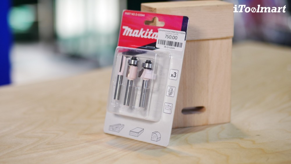 ชุดดอกเราเตอร์ MAKITA D-53344 ขนาดแกน 1/4 นิ้ว