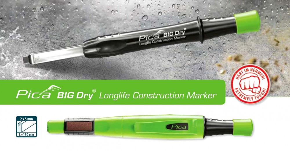 ดินสอช่าง PICA BIG DRY Longlife Construction Marker