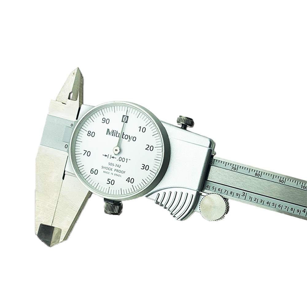 เวอร์เนียหน้าปัดนาฬิกา MITUTOYO 505-743 ขนาด 8 นิ้ว ระยะวัด 0-8 นิ้ว