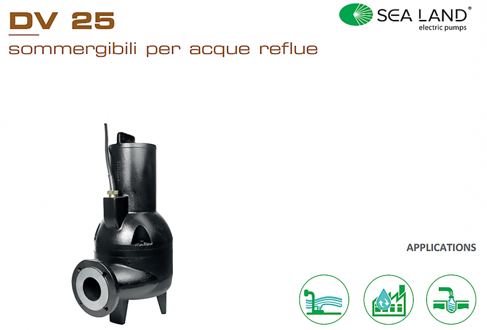 SEALAND SEALAND DV25 Series Mud suction pump size 2.1/2-3 inches, pressure 2.5-3HP 1.85-2.2kW 380volts
