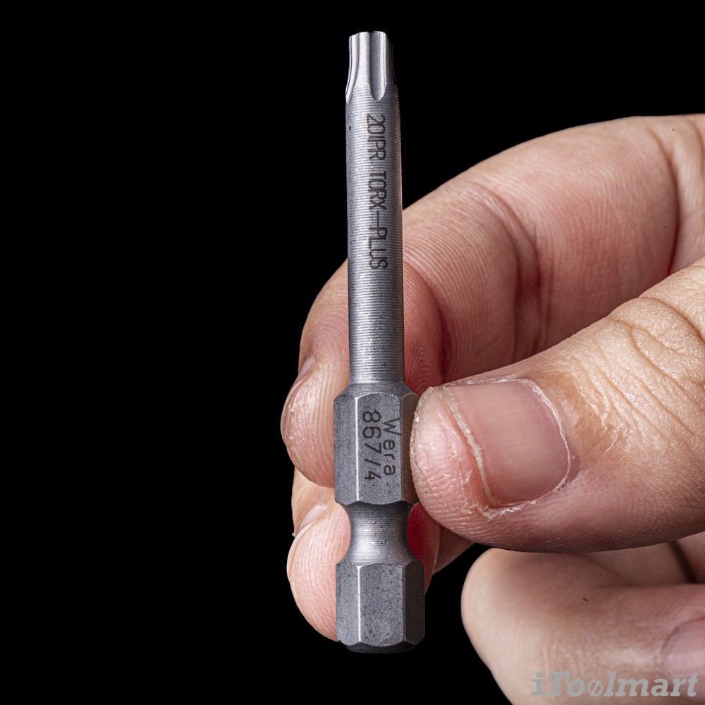 ดอกไขควงดาว 5 แฉก มีรูใน Wera 867/4 20 IPR x 50 mm 05204126001