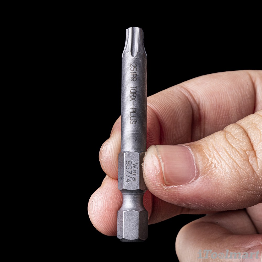 ดอกไขควงดาว 5 แฉก มีรูใน Wera 867/4 25 IPR x 50 mm 05134655001