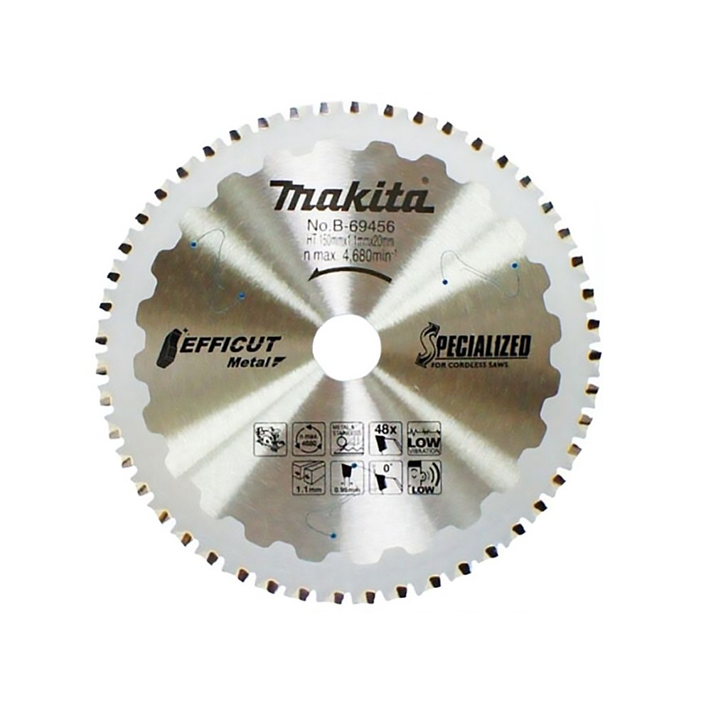 ใบเลื่อย MAKITA B-69456 150x20x48T สำหรับตัดเหล็ก