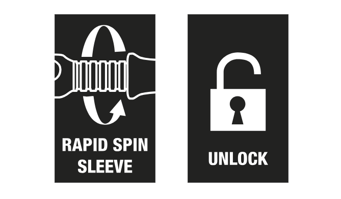 Wera 8796 SC Zyklop Flexible-lock extension with free-turning sleeve, short, 1/2 inches