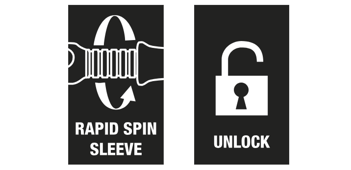 Wera 8796 LA Zyklop Flexible-lock extension with free-turning sleeve, long, 1/4 inches 150 mm.