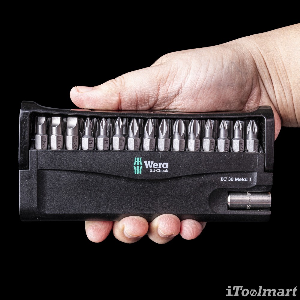 ชุดดอกไขควง Wera Bit-Check 30 Metal 1 05057434001 ชุด 30 ชิ้น