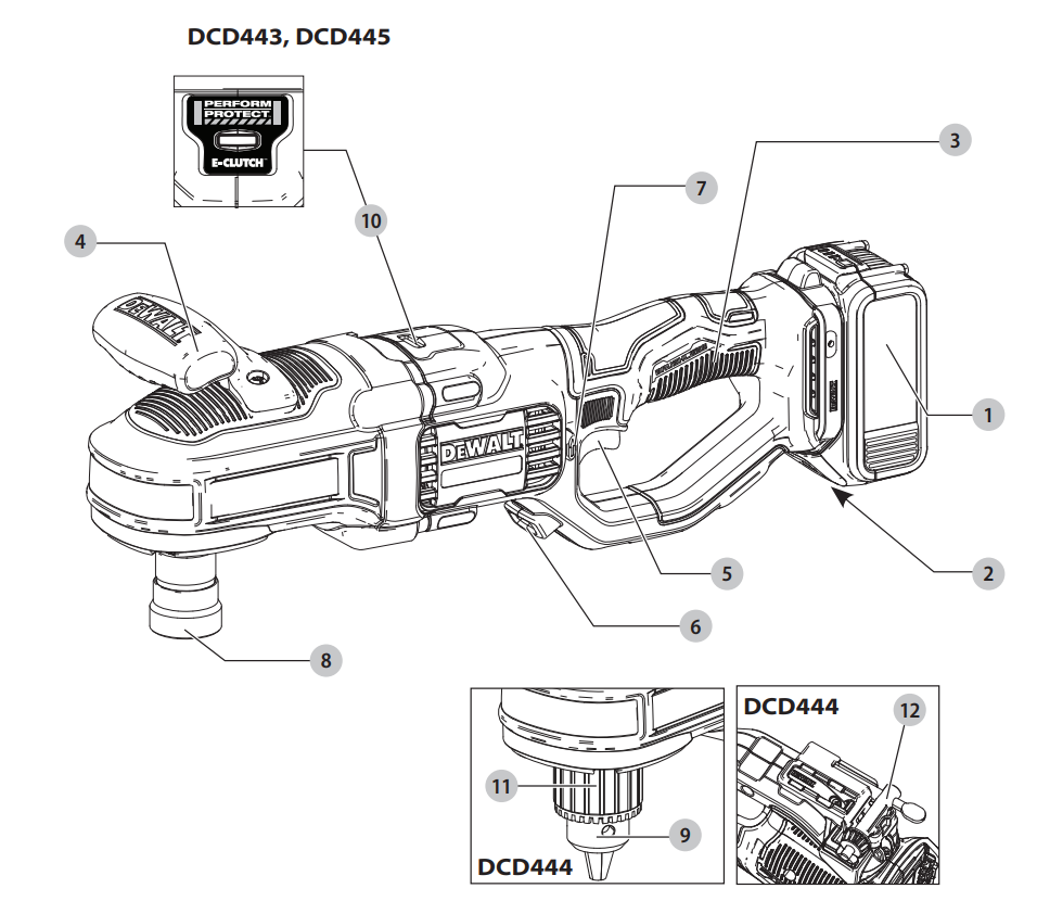 Dewalt DCD444 Brushless Cordless 1/2 in. Compact Stud and Joist Drill with Flexvolt Advantage (Tool Only)