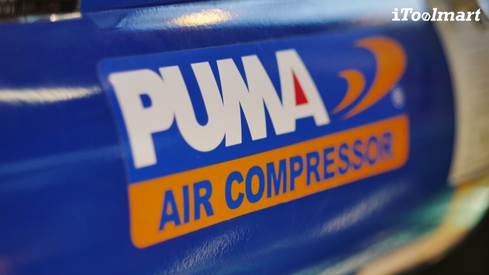 ปั๊มลมขนาดใหญ่ ปั๊มลมสายพาน PUMA PP-1 แรงดัน 1/4 แรงม้า ขนาดถังลม 36 ลิตร หัวปั๊มลม 1 ลูกสูบ