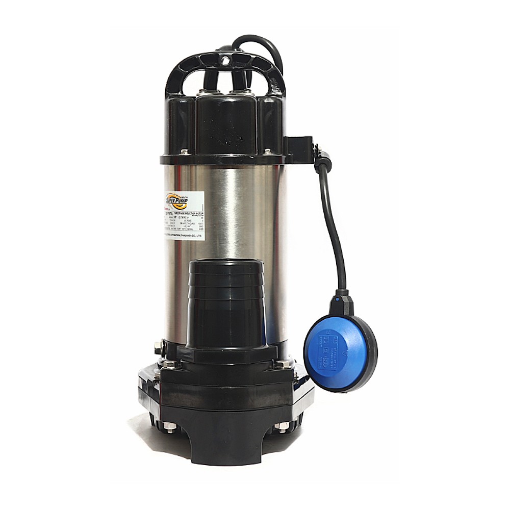 ปั๊มแช่สแตนเลส MITSUBISHI SSP-755TA มีลูกลอย ขนาดท่อ 3 นิ้ว 1HP ไฟ 3 เฟส 380 โวลต์