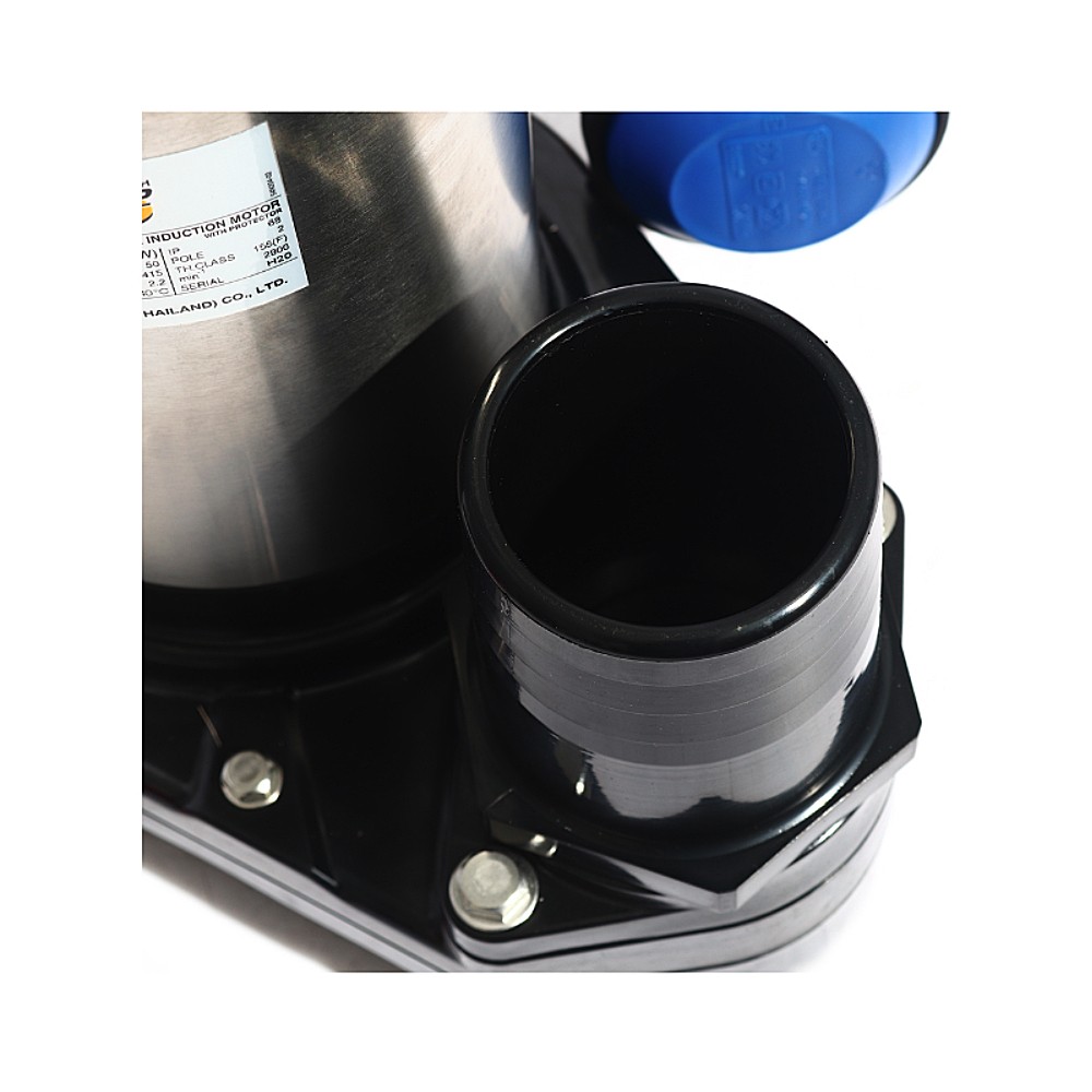 ปั๊มแช่สแตนเลส MITSUBISHI SSP-755TA มีลูกลอย ขนาดท่อ 3 นิ้ว 1HP ไฟ 3 เฟส 380 โวลต์