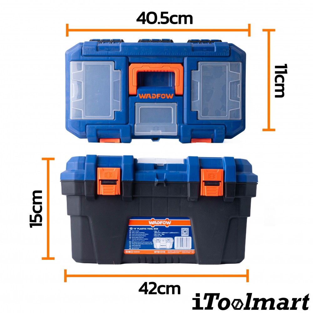 กล่องเครื่องมือพลาสติก WADFOW 19  WTB1319