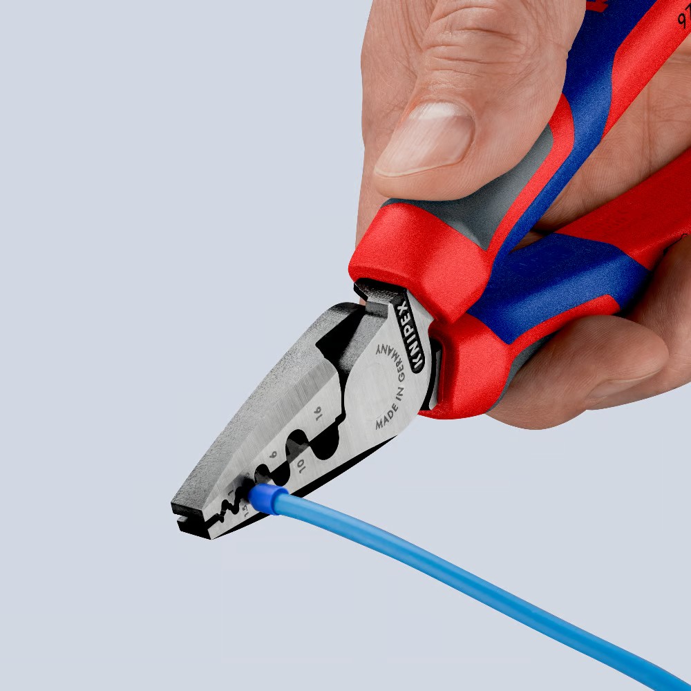 คีมย้ำ Knipex 97 72 180 คีมย้ำคอร์ดเอ็น 7 นิ้ว 180 mm