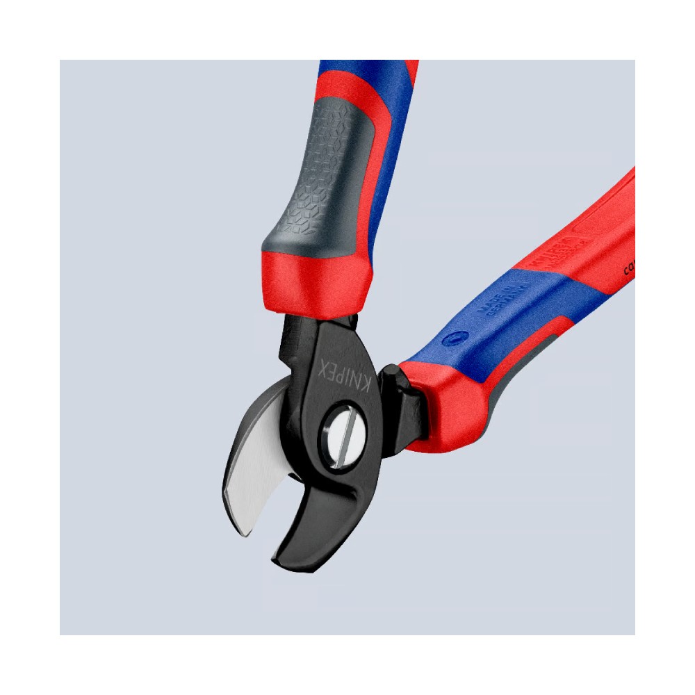 คีมตัดสายไฟ Knipex 95 12 165 SB ด้าม 2 วัสดุ 165 mm