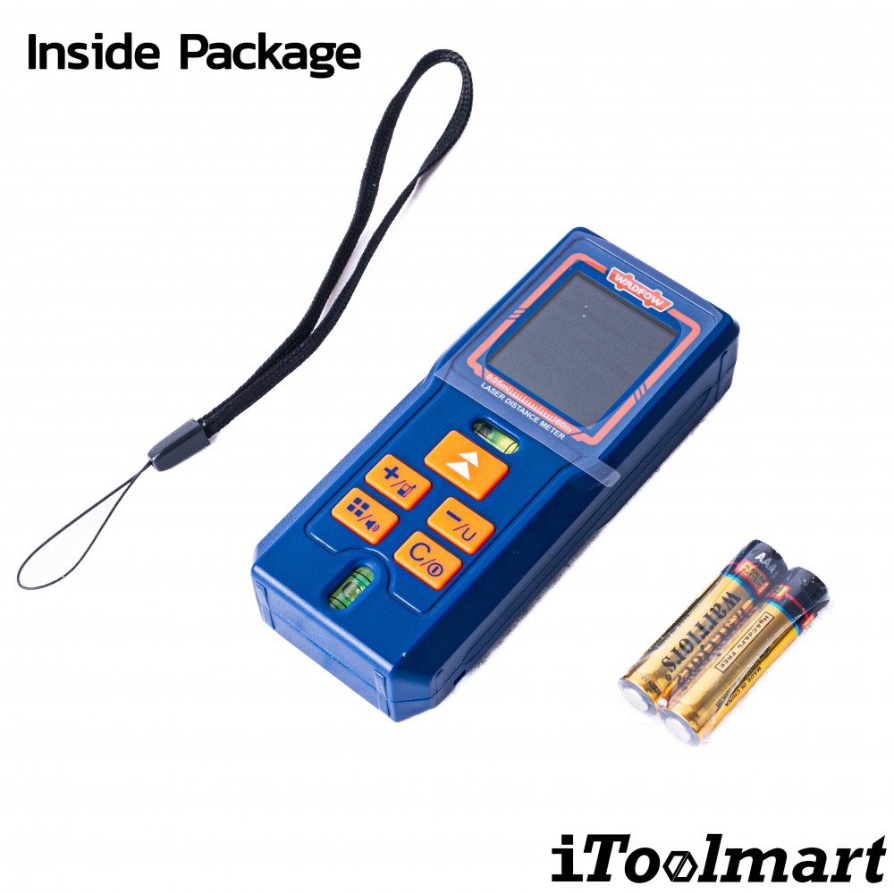 เครื่องวัดระยะเลเซอร์ WADFOW WDL1506 ช่วงการวัด 0 05   60 เมตร