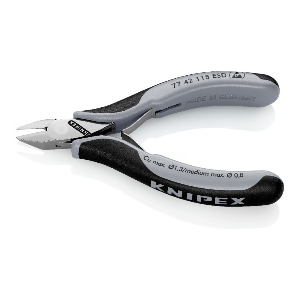 คีมตัดเล็ก Knipex 77 42 115 ESD กันไฟฟ้าสถิต 115 mm