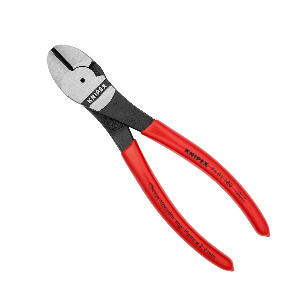 คีมตัดลวด Knipex 74 01 180 SB คีมปากเฉียงที่มีแรงงัดสูง 180 mm