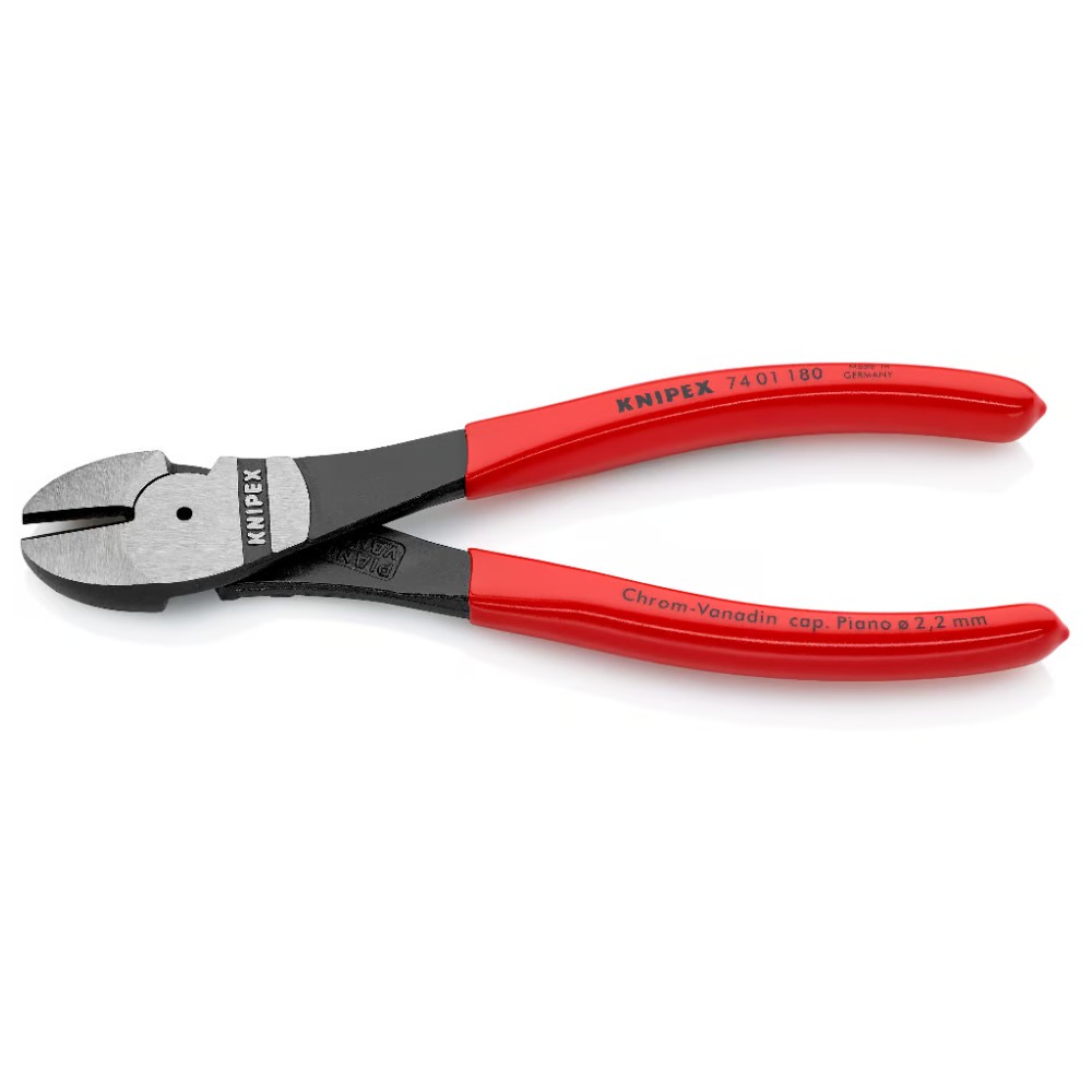 คีมตัดลวด Knipex 74 01 180 SB คีมปากเฉียงที่มีแรงงัดสูง 180 mm