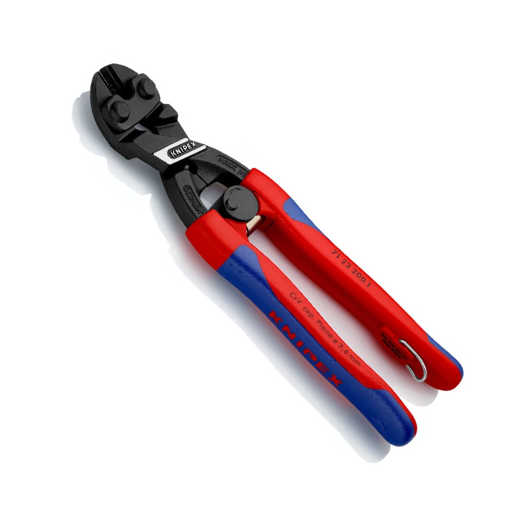 คีมตัดลวด Knipex 71 22 200 SB SB ปากเฉียง CoBolt ตัดอเนกประสงค์ ด้าม 2 วัสดุ ขนาด 200 mm