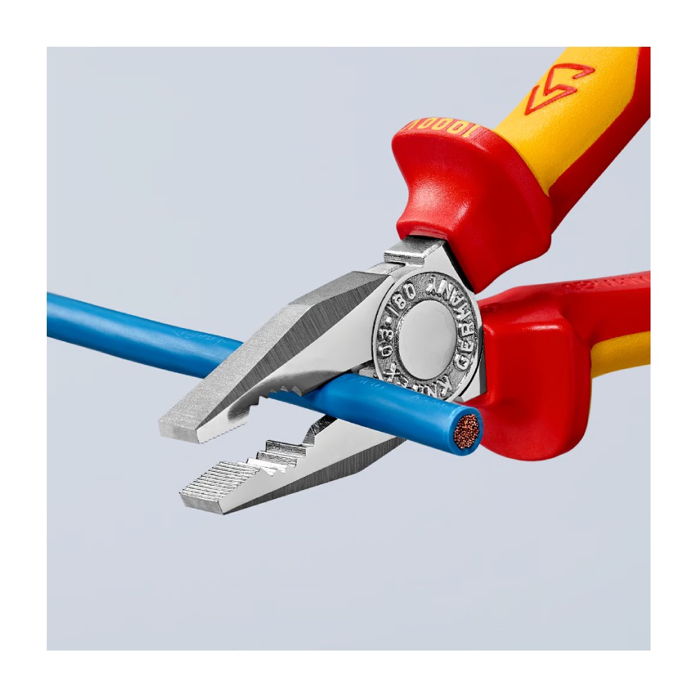 คีมคีมปากจิ้งจก Knipex 03 06 180 SB ปากผสม Combination Pliers 180 mm