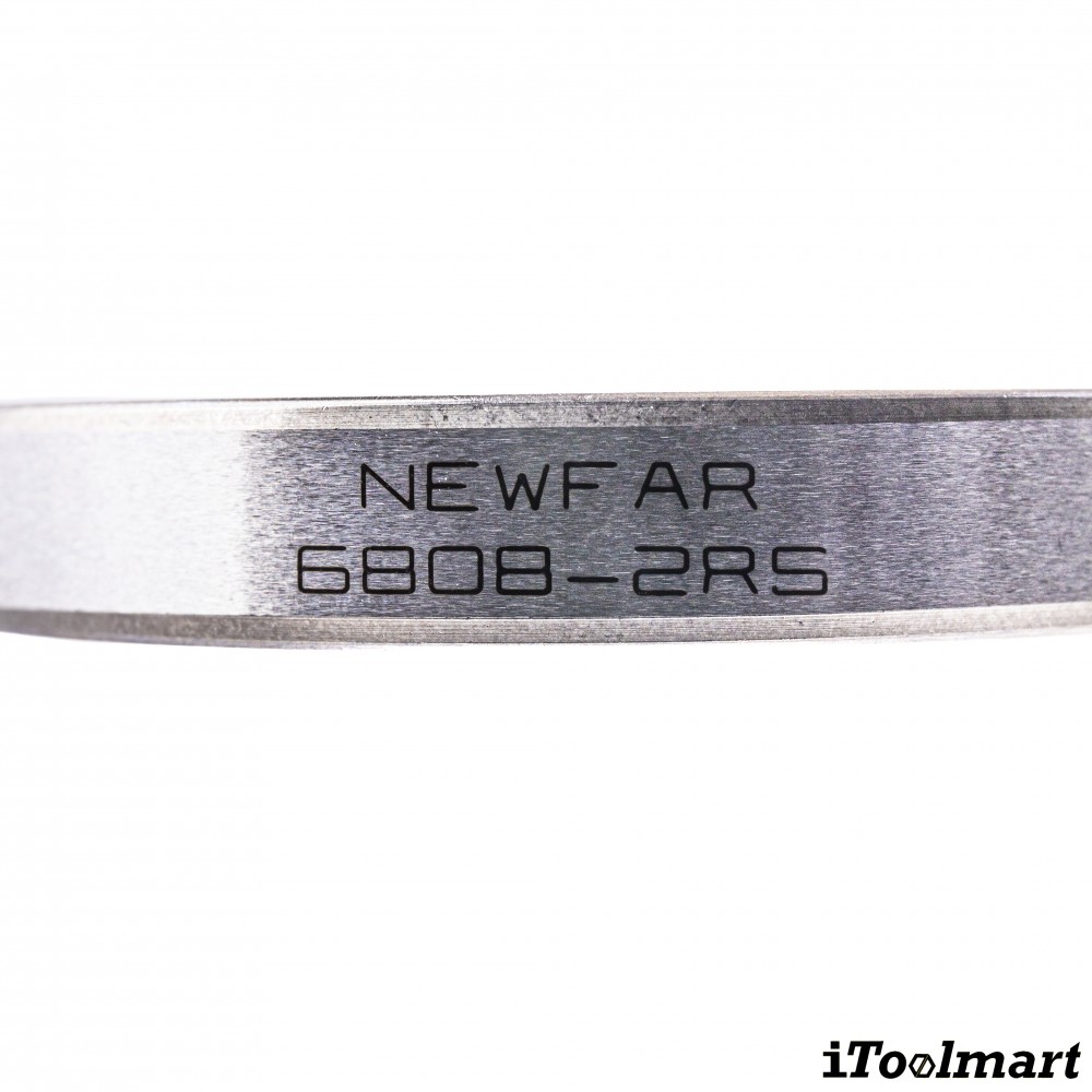 ลูกปืน Newfar 61808 2RS ฝายางปิด 2 ข้าง ความแม่นยำ P0  Abec 1 
