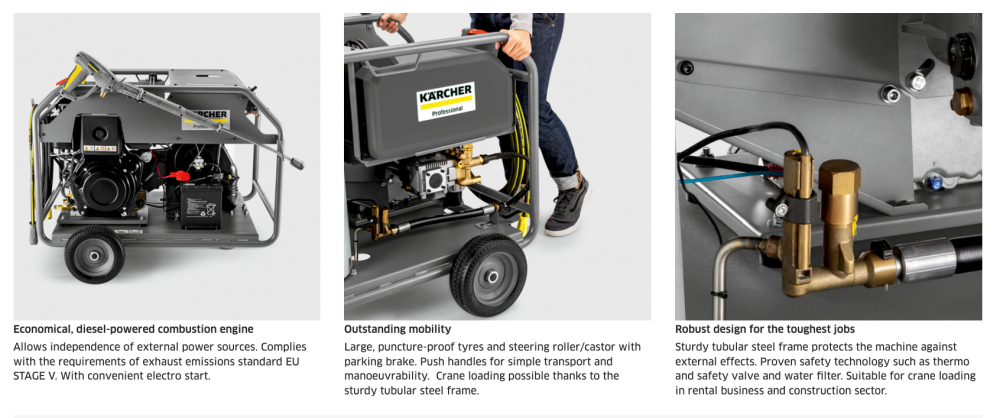 เครื่องฉีดน้ําร้อนแรงดันสูง Karcher HDS 820 D Eu New 12109100