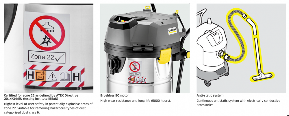เครื่องดูดฝุ่น Karcher NT 751 Me Ec HZ22EU 16673310