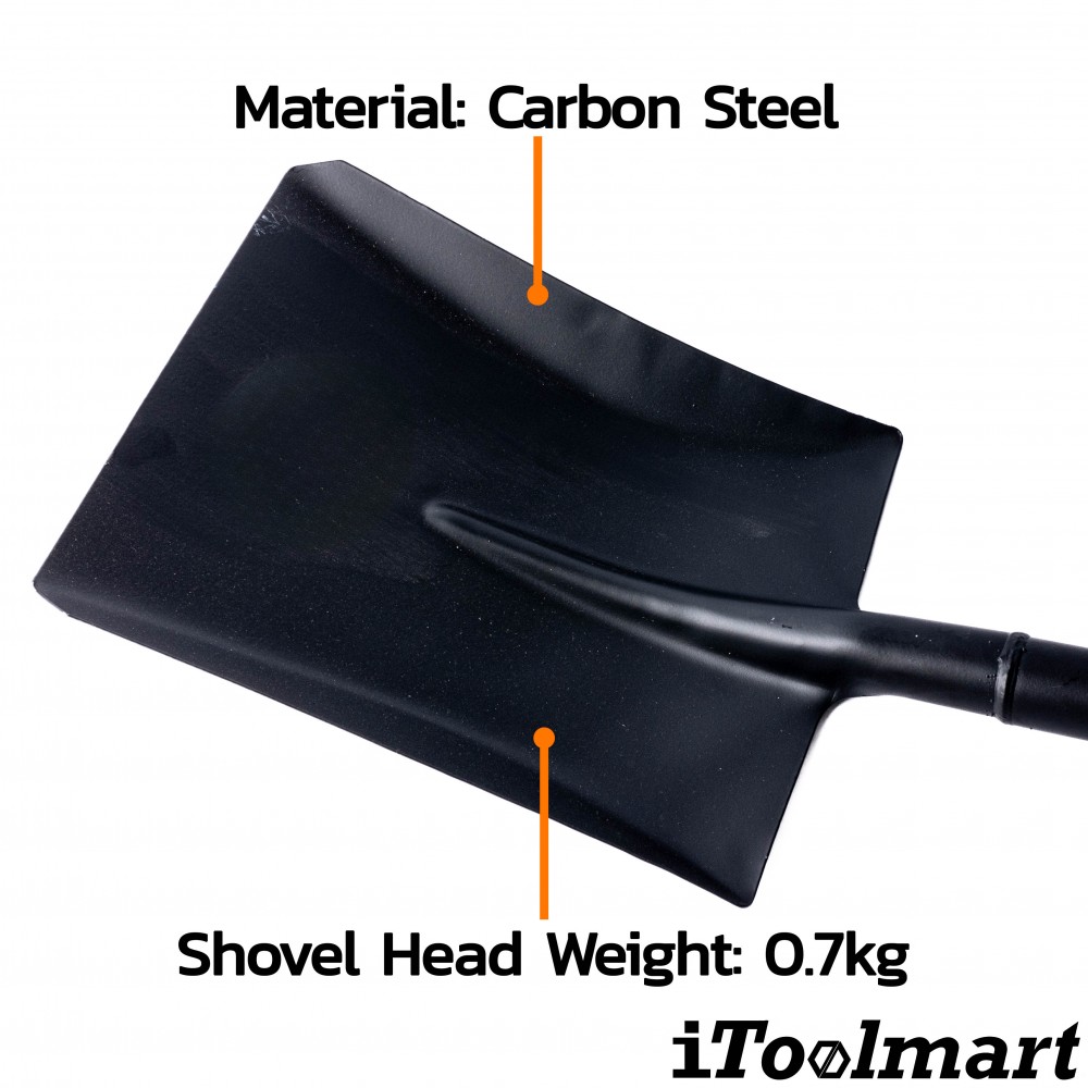 พลั่วเหล็ก ด้ามเหล็ก WADFOW 1000mm WSE3314