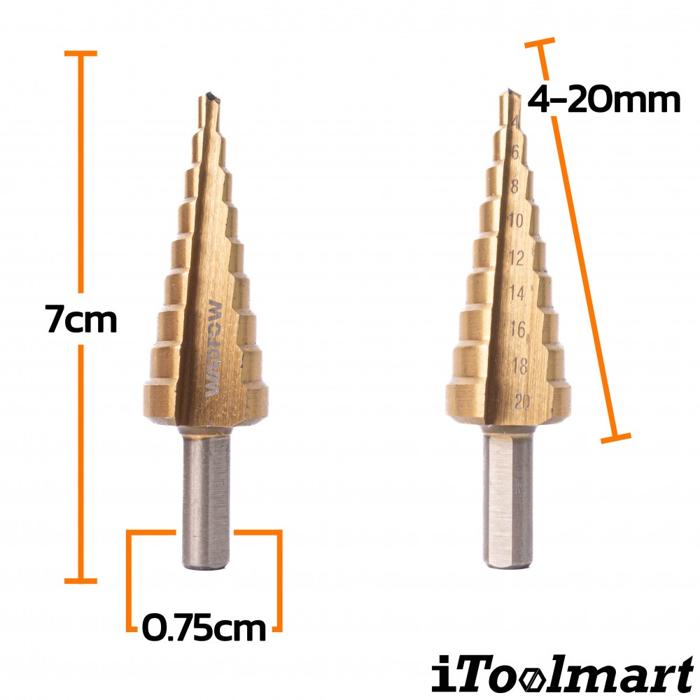ดอกสเตป WADFOW WJD1402 ขนาด 4 20mm 
