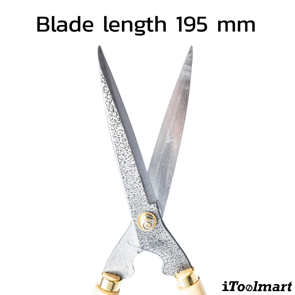 กรรไกรตัดแต่งพุ่มไม้ Dokan No 0128 Hedge Shears ด้ามไม้โอ๊ค