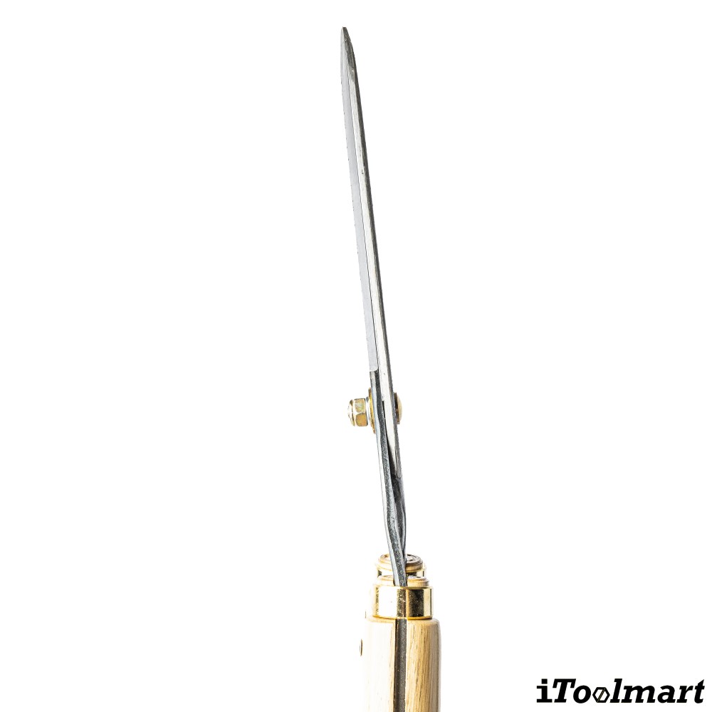 กรรไกรตัดแต่งพุ่มไม้ Dokan No 0128 Hedge Shears ด้ามไม้โอ๊ค