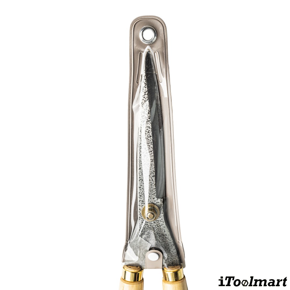 กรรไกรตัดแต่งพุ่มไม้ Dokan No 0128 Hedge Shears ด้ามไม้โอ๊ค