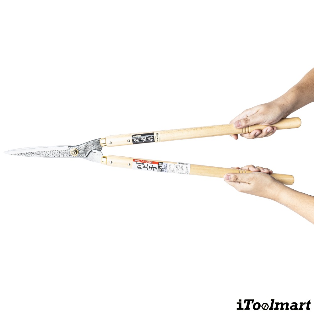 กรรไกรตัดแต่งพุ่มไม้ Dokan No 0128 Hedge Shears ด้ามไม้โอ๊ค