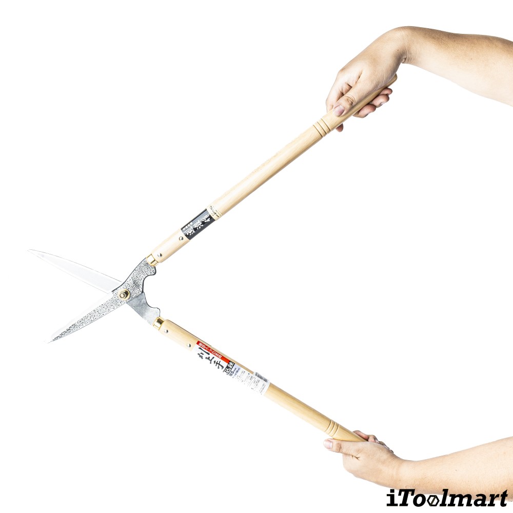 กรรไกรตัดแต่งพุ่มไม้ Dokan No 0128 Hedge Shears ด้ามไม้โอ๊ค
