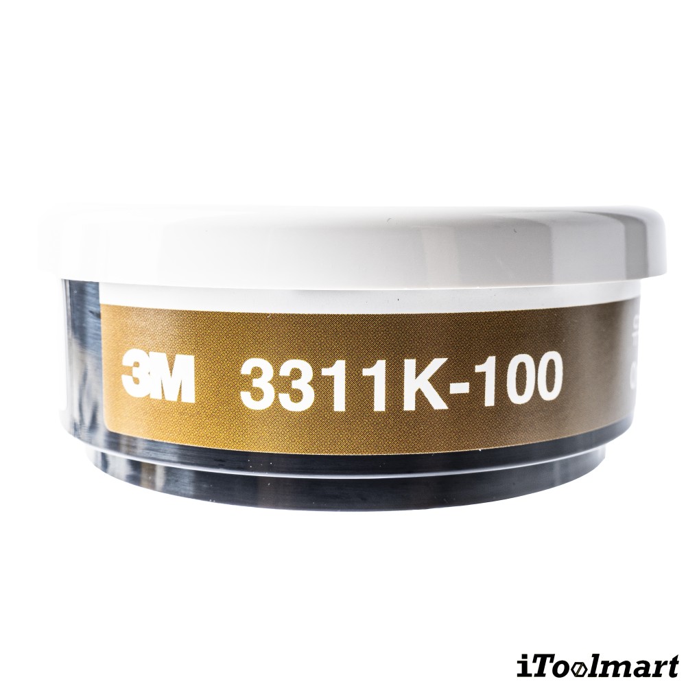 ตลับกรอง 3M 3311K 100 ตลับกรองฝุ่นและไอระเหยสารเคมี ขนาด 100 ซี ซี  7000008818