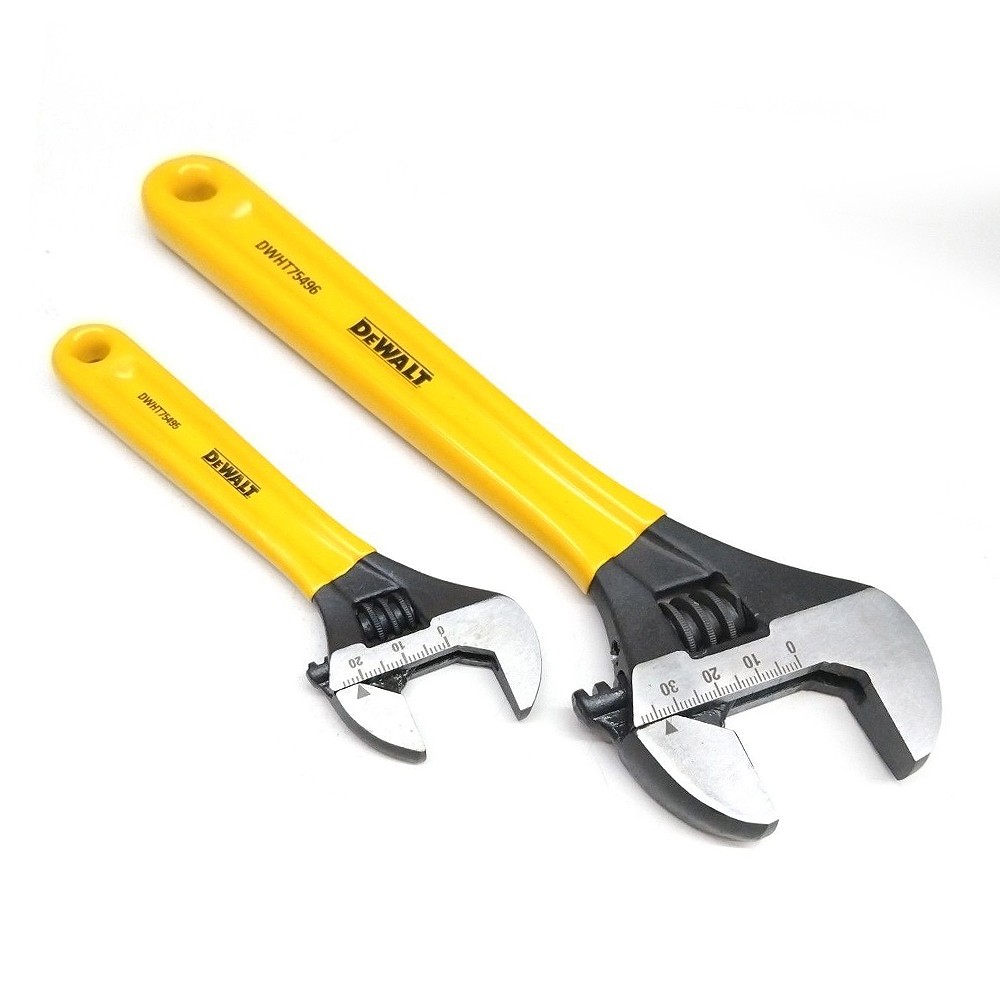 ประแจเลื่อน DEWALT DWHT75497 แบบมีด้ามจับ ขนาด 6 นิ้ว 10 นิ้ว 2ตัว ชุด ประแจเลื่อน DEWALT DWHT75497 แบบมีด้ามจับ ขนาด 6 นิ้ว 10 นิ้ว 2ตัว ชุด