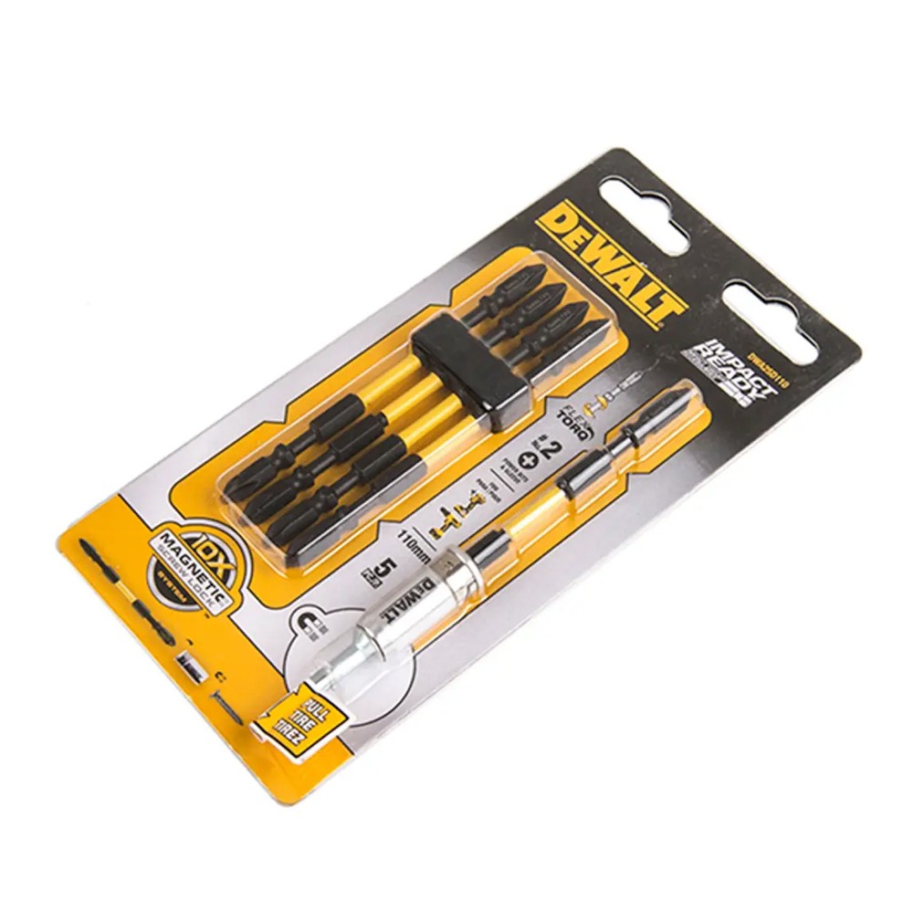 ชุดดอกไขควงกระแทก DEWALT DWA2SD110 ความยาว 110 mm   5 ชิ้น 