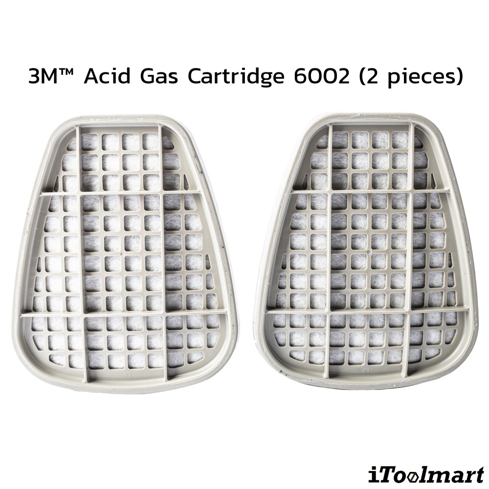 ตลับกรอง 3M 6002 ตลับกรองไอกรด  2ชิ้น 