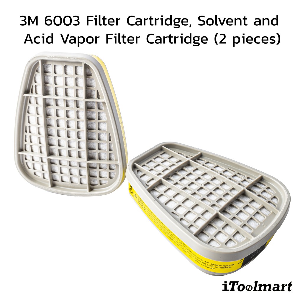 ตลับกรอง 3M 6003 ตลับกรองไอระเหยสารตัวทำละลาย และไอกรด  2ชิ้น 