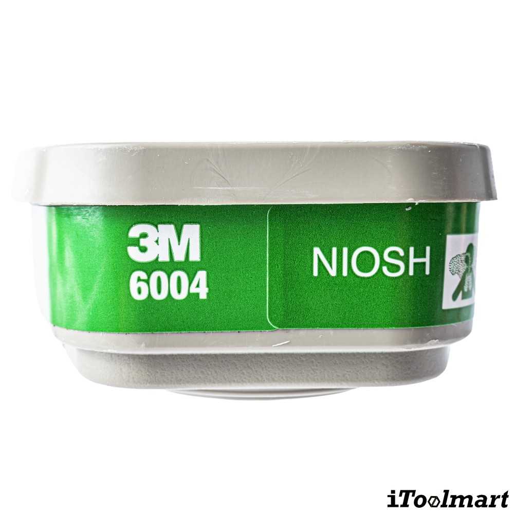ตลับกรอง 3M 6004 ตลับกรองไอแอมโมเนียและไอเมทิลลามีน ไส้กรองคู่  2ชิ้น 