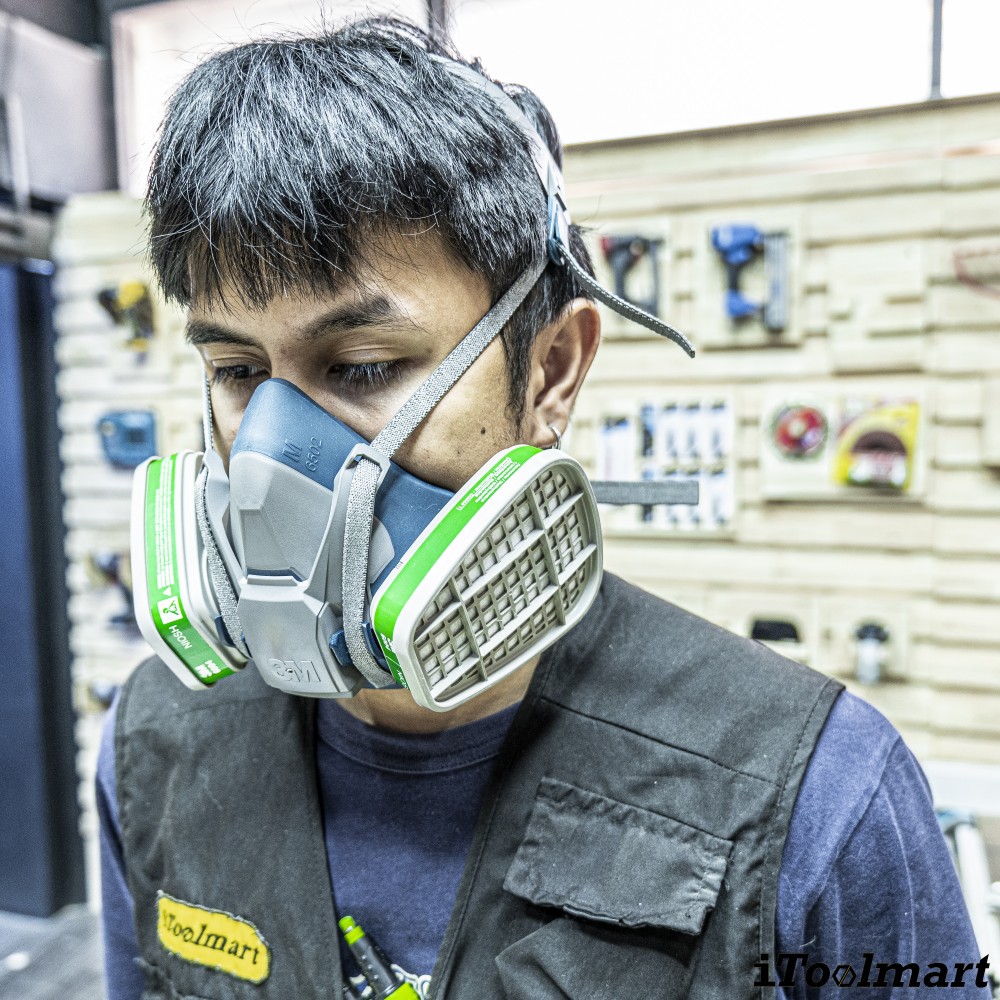 ตลับกรอง 3M 6004 ตลับกรองไอแอมโมเนียและไอเมทิลลามีน ไส้กรองคู่  2ชิ้น 